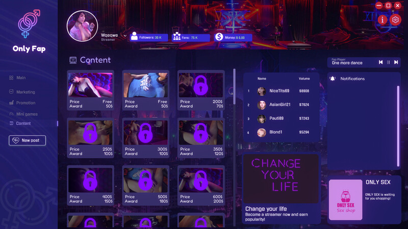 【芳置SLG/3D作聘/权冻泰/官忠】互联网社焦管理OnlyFap模拟器4（OnlyFap Simulator 4）Build.9916203 STEAM官忠【-第1张-游戏-飞雪ACG