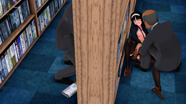[3D动画] 寝取秋葉様　清楚な彼女前編 图书馆偶遇一个黑丝骚妹 [895M/百度云]-第5张-动漫-飞雪ACG