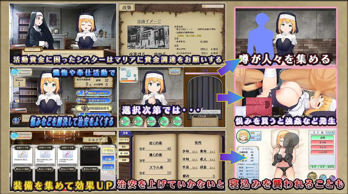 [SLG/PC/AI汉化] 您城市里的随托○里巨乳修女 あなたの街のご奉仕○リ巨乳シスター あなたの街のご奉仕シスター [FM/460M/微云OD]-第2张-游戏-飞雪ACG