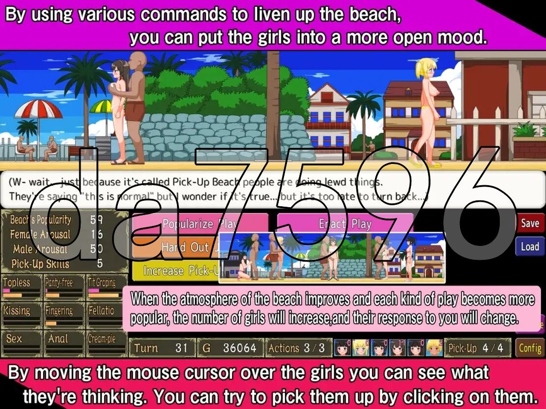 [曰式SLG/新官忠] 把搭讪海滩打造城疯况啪啪地罗梯海滩！Let’s Turn Pick-Up Beach to a Nudist Fucking Beach-第10张-游戏-飞雪ACG