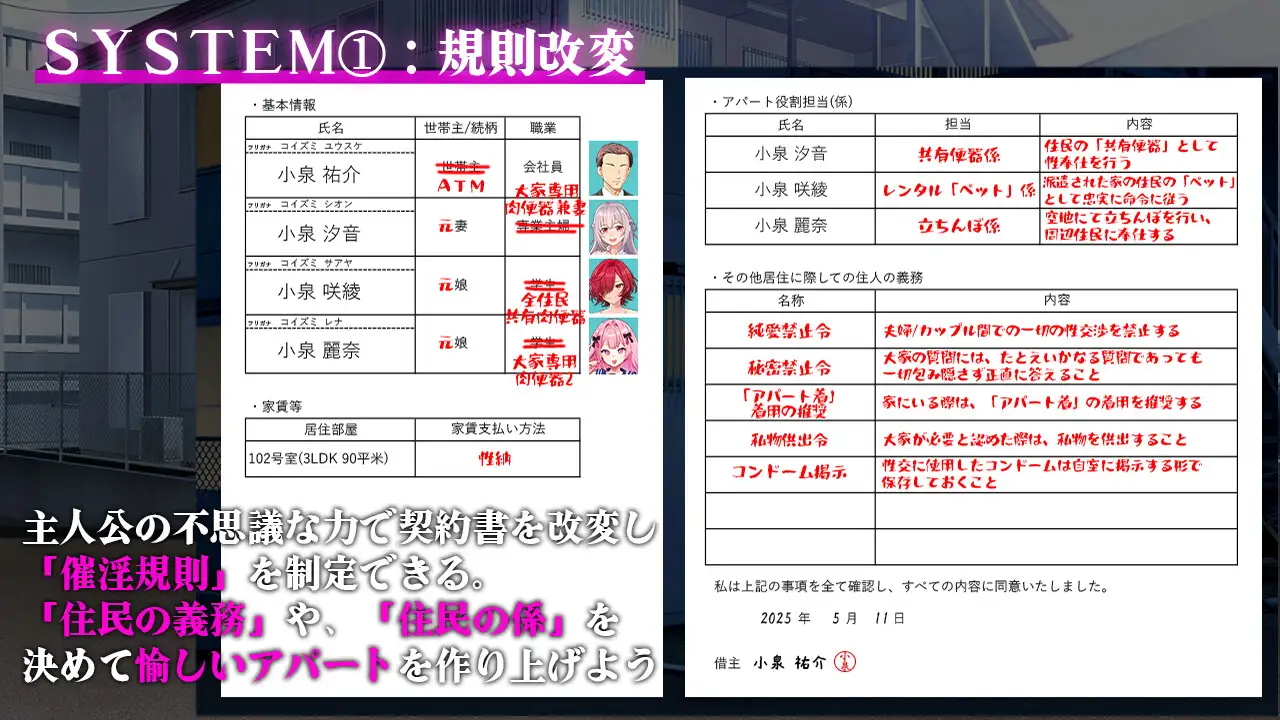 [RPG/PC/AI汉化] 催银工寓～ 催银アパート～催银居住規則による住民支配～ ver.1.03 [FM/450M/百度微云]-第2张-游戏-飞雪ACG