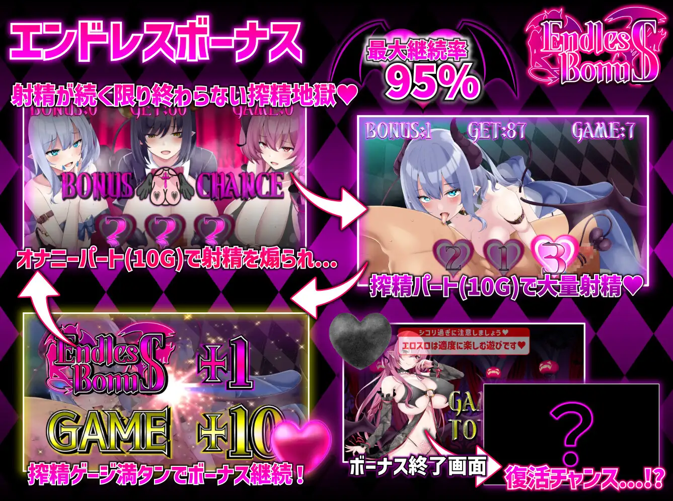 [SLG/PC/机翻汉化] 魅磨赌场 ～银磨城魅磨～ サキュバスカジノ ~银磨城サキュバス~ Ver1.02 [FM/700M/百度]-第9张-游戏-飞雪ACG